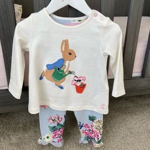 Joules Peter Rabbit 2-Piece Set Practically New Size 6-9 Months